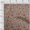 thumbnail image 2 of oneOone Cotton Poplin Brown Fabric Floral Craft Projects Decor Fabric Printed By The Yard 42 Inch Wide, 2 of 4