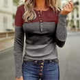 thumbnail image 1 of PVCS Women Bottons Crop Workout Dandelions Printing Lace Stitching Long Sleeve Tops, 1 of 5