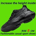 thumbnail image 4 of Men's & Tall Lift Sneakers with 3.15inch Thick Platform - Breathable - Height Increase Shoes, for, Gym, - Heavy-Duty Sole & Casual Athletic Wear Low-Top Round Toe, 4 of 5