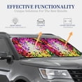thumbnail image 3 of Kdxio Colorful Tie Dye Stained Glass 3 Print 2-Piece Sun Shade Front Windshield - Foldable Car Front Window Sunshades For Most Sedans Suv Truck, 3 of 6