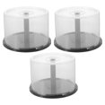 thumbnail image 4 of 3pcs DVD Storage Bucket Clear CD Container Box Large Capacity Plastic Box Empty Organizer Portable Disc Container, 4 of 8