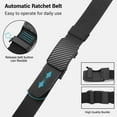 thumbnail image 7 of KALUNMA Men's Nylon Belt,1.5 inch Automatic Buckle Slide Ratchet Belt For Men Dress Pant Trim To Fit ,with Gift Box, 7 of 7