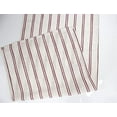 thumbnail image 4 of Fennco Styles Modern Striped Linen Blend Table Runner 16" W x 54" L - Burgundy Woven Table Cover for Home Décor, Dining Table, Banquets, Family Gathering and Special Events, 4 of 4