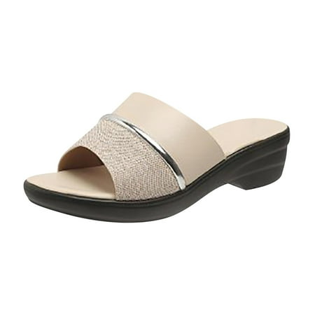 

Women S Beach Sandals Hollow Casual Slippers Flat Shoes Retro Sandals