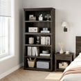 thumbnail image 5 of 5 Tier Bookcase, Farmhouse Book Shelf with Storage Open Display Bookshelves, 67.4" Tall Book Case Wooden 5 Shelf Bookcase Home Decor Furniture for Home Office, Living Room, Bed Room, 5 of 9