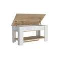 thumbnail image 6 of We Have Furniture Storage Table Polgon, Extendable Table Shelf, Light Oak / White Finish, 6 of 6