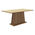 thumbnail image 1 of Mesa de Comedor Madesa Rectangular Tapa de Madera 5364 - Marrón/Crema, 1 of 6