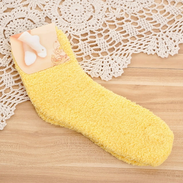 Women Fuzzy Cozy Slipper Socks Warm Soft Winter Plush Home Sleeping Socks
