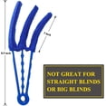 thumbnail image 4 of Cepillo limpiador de persianas Rawiri con 5 fundas de microfibra - Herramientas de limpieza de persianas para contraventanas, persianas, aire acondicionado, persianas y polvo, 4 of 7