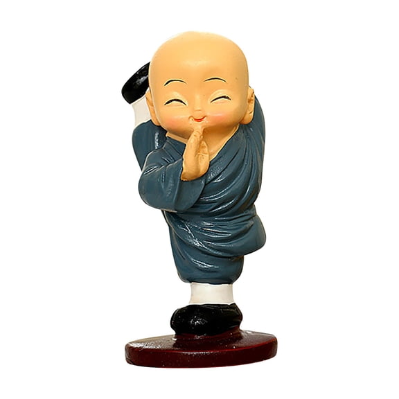 JoyMoreHome Little Monk Statue Resin Buddha Ornament Little Monks Figurines Sculpture Collectibles Crafts Arts Ornaments for Wall, Desktop, Garden, Home, Office, Car Deshboard, Decoration