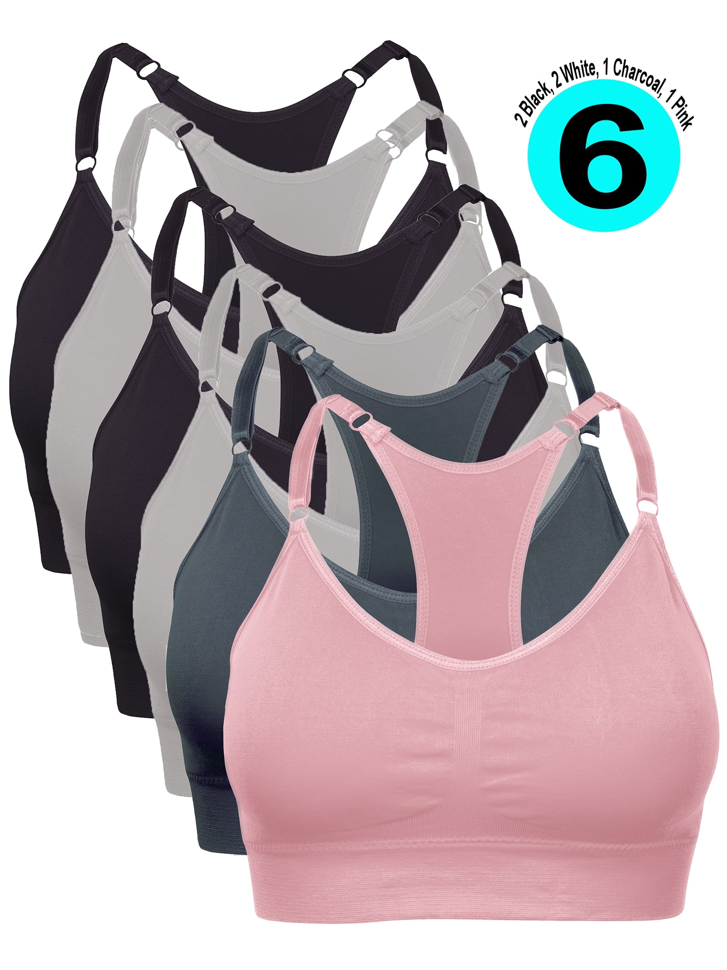 Barbra Lingerie Women's Sports Bras Yoga Lounge Wireless Bra Medium