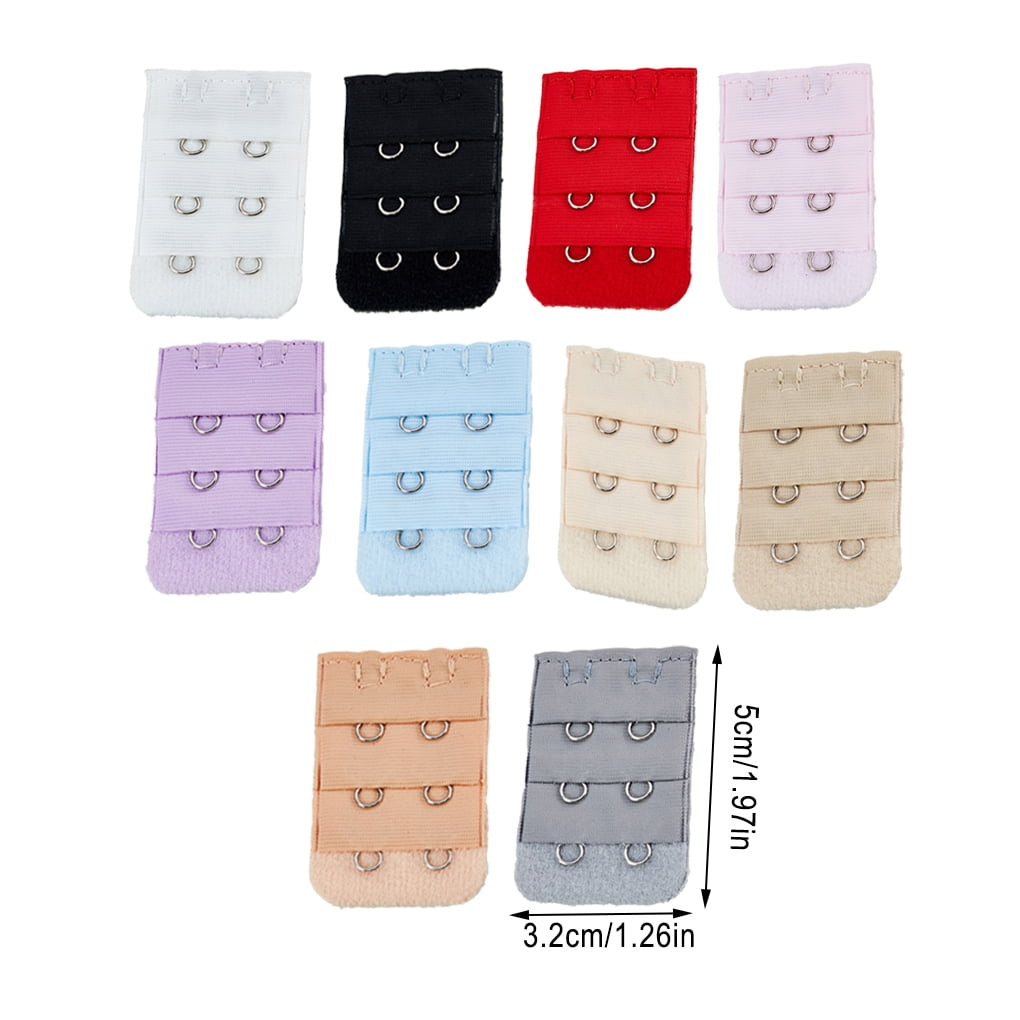 Extension Strap Bra Extenders Buckle 2 Hooks Bra Extender Colorful Intimate  Women Accessories Multicolor Tight Band Gadgets 3 Rows Underwear light