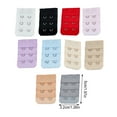 thumbnail image 4 of Maoww Extension Strap Bra Extenders Buckle 2 Hooks Intimate Women Accessories Multicolor Tight Band Gadgets 3 Rows Underwear light purple, 4 of 6