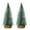 B, variant on Dserfhy Mini Christmas Trees Snow Frost Flocked Bottle Brush Tree with Wooden Base Small Artificial Xmas Tree for Winter Holiday Tabletop Decor