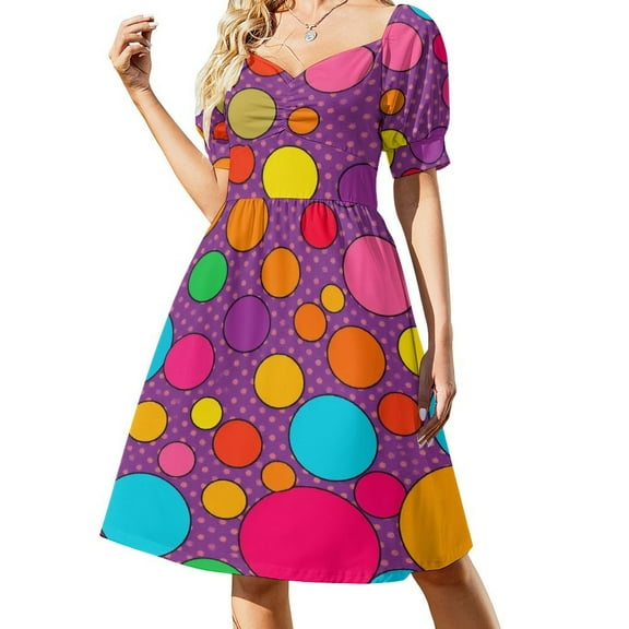 Colorful Dots 2025 Dress Evening Elegant And Chic Women for Outfits Beach Clothes Women Dress