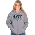 thumbnail image 4 of US Navy Logo Team Strength Value Unisex Plus Size Zip Hoodie Brisco Brands 4X, 4 of 5