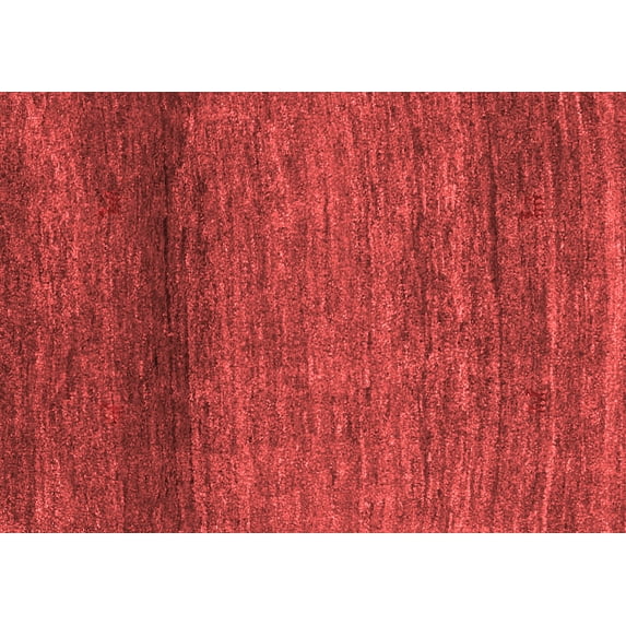 Ahgly Company Indoor Rectangle Abstract Red Contemporary Area Rugs, 8' x 10'