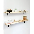 thumbnail image 2 of Live Edge Timber 105766 8 in. S Style Shelf Bracket, Black, 2 of 3