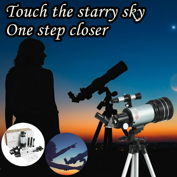 ddioayh Astronomical Telescope With 15-150x Magnification, Portable Beginner Telescope for Kids & Adults With Tripod and Dual Eyepieces for Stargazing Observation (F30070)