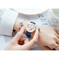 thumbnail image 2 of ZUNPAI Watches for Women with Luminous, Women's Watch Quartz Analog Leather Strap Band Wristwatch, 2 of 5