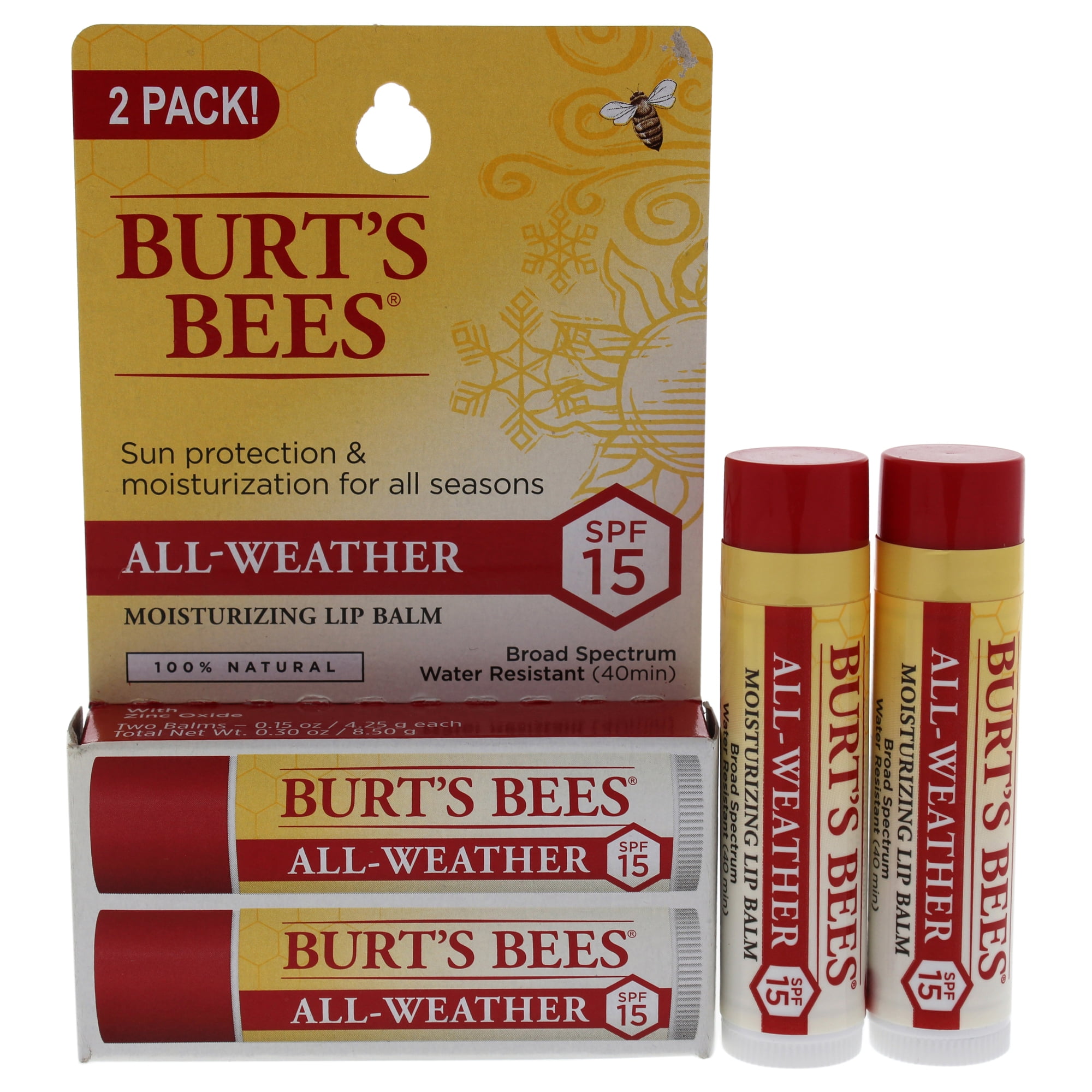 burt's bees all weather spf lip balm