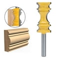 thumbnail image 4 of Brocas Para Enrutador De Moldura De Riel De Silla, Broca Para Enrutador De Forma De Corona Más Afilada Práctica De Aleación De Carbono + Acero Para Madera Compuesta ANGGREK Otros, 4 of 8