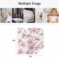 thumbnail image 5 of Pink Flowers Cloth Napkins, Spring Watercolor Botanical Floral Leaf Plant Washable and Reusable Dinner Napkins Set of 4, Table Napkin for Kitchen Party Birthday Wedding Hotel Housewarming 20"x20", 5 of 9