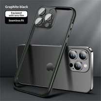 ELEHOLD for iPhone 15 Plus Bumper Frame (No Back) Built-in Camera Cover Slim Lightweight Soft TPU PC Bumper Frame Cover Backless Shockproof Heavy Duty Protection Excellent Heat Dissipation,black