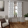 thumbnail image 2 of Ambesonne Geometric Grommet Curtain, Grey White Circle, 50" x 54", Dark Grey White, 2 of 6