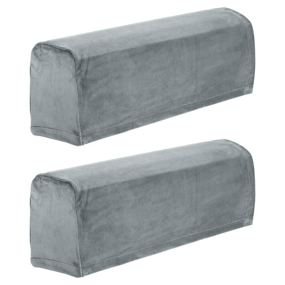 2 Pcs Couch Sofa Armrest Covers for Chair Sofa Arm, Dark Gray