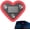 Red, variant on Heart Shaped Solar Powered LED Ambient Light Wireless Decorative Lamp For Car Triangle Window Indoor Outdoor Use