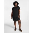 thumbnail image 2 of Terra & Sky Women's Plus Size Pocket T-Shirt Dress with Short Sleeves, Sizes 0X-5X, 2 of 5