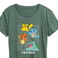 thumbnail image 3 of Pokémon - Stacked Logo Pikachu And Friends - Women's Short Sleeve Graphic T- Shirt, 3 of 5
