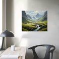 thumbnail image 3 of JEUXUS large forest wall art,natural landscape art,Sage green wall art Original Large green Landscape Painting Mountain Wall Art abstract wall art green hills painting,16''x24'' Framed Modern 20x16in, 3 of 4