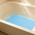 thumbnail image 4 of Zynviq Bathroom Rugs 15" X 27.6" Solid Color Bath Rugs Pvc Blue Washable Rectangular Absorbent Small Rug for Sink, 4 of 8