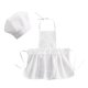 thumbnail image 1 of Accesorios de fotografía para recién nacidos Gorro de chef infantil Delantal adorable Ropa de chef para cosplay de bebé (estilo de niña, blanco, talla S) esquí esquí Gafas de esquí, 1 of 3