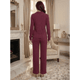 thumbnail image 3 of Conjunto de Suéter y Pantalón Acanalado Diseño Elegante y Versátil para Mujer, 3 of 5