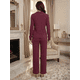 thumbnail image 3 of Conjunto de Suéter y Pantalón Acanalado Diseño Elegante y Versátil para Mujer, 3 of 5