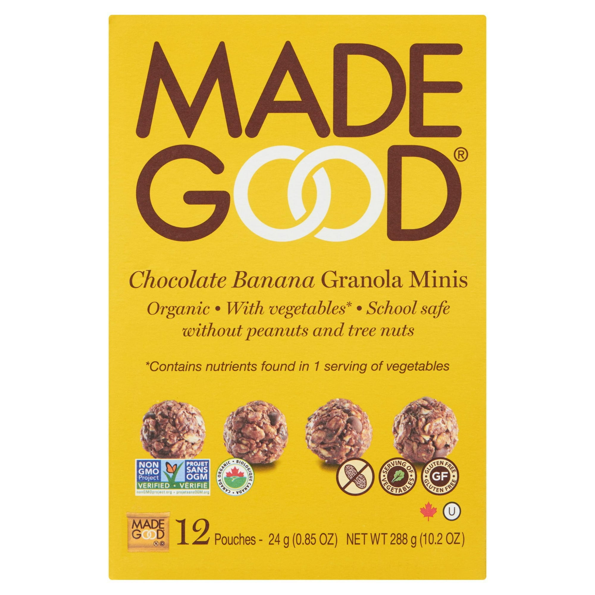 Made Good Mini Barres granola Chocolat Banane