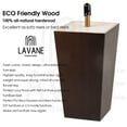 thumbnail image 3 of LAVANE 6 Inch / 15 cm Wooden Furniture Legs Set of 4 Mid-Century Modern Solid Wood Square Pyramid Walnut Replacement Feet with 5/16" Hanger Bolt & Mounting Plate for DIY Cabinet Sofa Couch Ottoman, 3 of 6