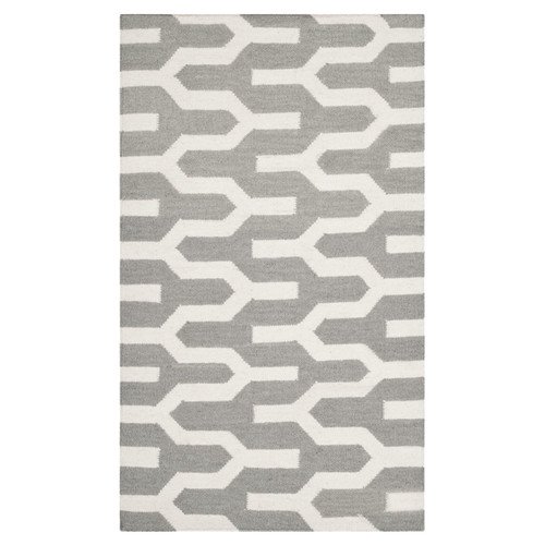 Safavieh Dhurries Grey & Ivory Area Rug I