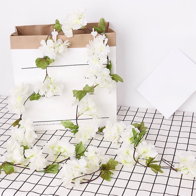 7.5FT Artificial Flower Wall Hanging Vine Adjustable Shaping Multi Scene Use Flowing Lines Decor Party For Home Indoor Outdoor Wall Tabletop Shelf Holiday Commercial Display Floral Decoration