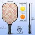 thumbnail image 3 of Pickleball Paddles Set,Pioneer Flower Floral Print Pattern Fiberglass Surface Pickleball Racket Set with 2 Indoor Outdoor Pickleball Balls and Pickleball Bag,Pickle-ball Equipment, 3 of 6
