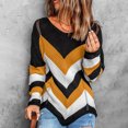 thumbnail image 2 of Kilaqueen Sweaters for Women Fashion Print Long Sleeve Crew Neck Knit Pullover Tops Casual Trendy Comfy Sweater, 2 of 7