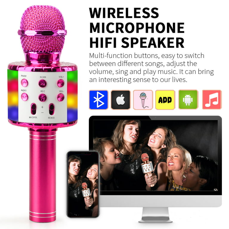 Kids Birthday Gift for 5-11 Year Old Girls, Top Karaoke Singing Microphone  Machine Toys Gifts for 6 7 8 9 Year Old Girl Teens Birthday Gift Present  for Child Boys Party Music Toy Age 4-12 