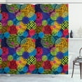thumbnail image 1 of Ambesonne Funky Shower Curtain, Geometric Sketchy Forms, 69"Wx70"L, Multicolor, 1 of 3