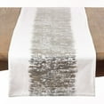 thumbnail image 2 of Saro Lifestyle Metallic Banded Design Table Runner, 2 of 5