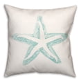 thumbnail image 2 of Creative Products Simple Starfish Teal 18x18 Spun Poly Pillow, 2 of 3
