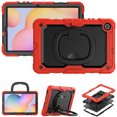 thumbnail image 2 of Case for Samsung Galaxy Tab S6 Lite 10.4 inch 2024/2022/2020, 360 Rotating Stand Handle Pencil Holder Shoulder Strap Heavy Duty Shockproof Cover, Red, 2 of 7