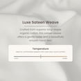 thumbnail image 3 of Bioweaves 100% Organic Cotton Full / Queen Duvet Cover Set, 3-Piece, 300 Thread Count Sateen Weave GOTS Certified Comforter Cover with Buttoned Closure and 2 Pillow Shams – White, 90x90 inches, 3 of 8